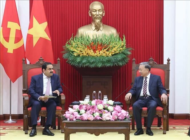 Tổng Bí thư Tô Lâm tiếp Chủ tịch Tập đoàn Adani Ấn Độ- Ảnh 2. Tổng Bí thư Tô Lâm tiếp Chủ tịch Tập đoàn Adani Ấn Độ- Ảnh 2.