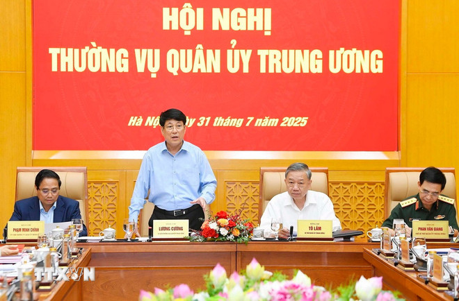 Tổng Bí thư Tô Lâm chủ trì Hội nghị Thường vụ Quân ủy Trung ương- Ảnh 2. Tổng Bí thư Tô Lâm chủ trì Hội nghị Thường vụ Quân ủy Trung ương- Ảnh 2.