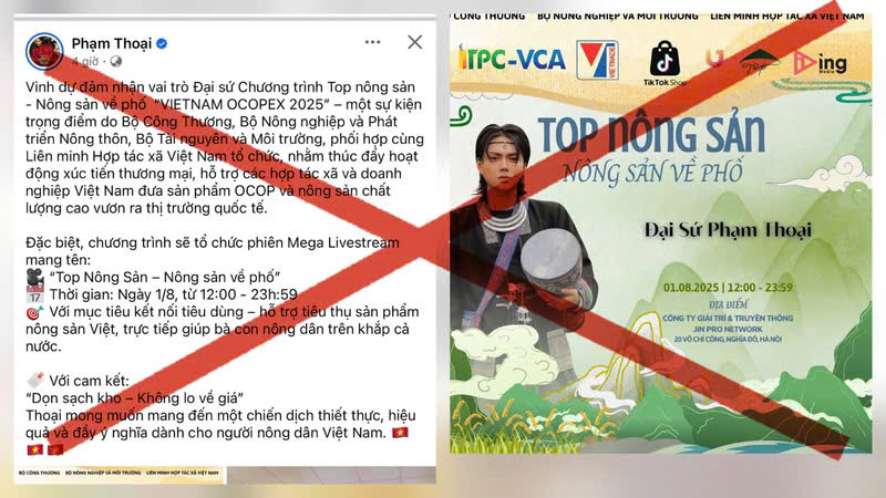 Bộ Công Thương bác thông tin bổ nhiệm đại sứ Hội chợ OCOP xuất khẩu 2025- Ảnh 1.