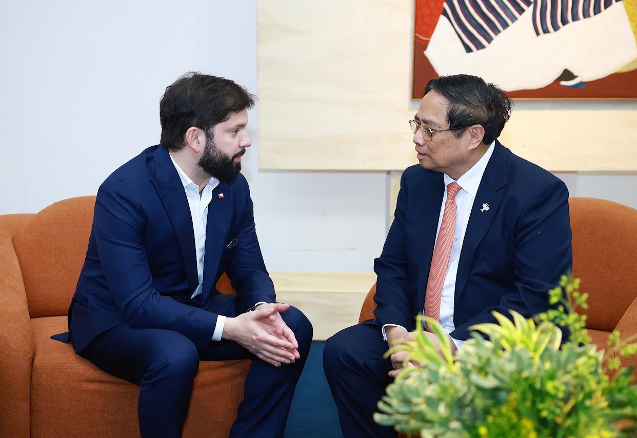 Thủ tướng Phạm Minh Chính gặp Tổng thống Chile- Ảnh 1. Thủ tướng Phạm Minh Chính gặp Tổng thống Chile- Ảnh 1.