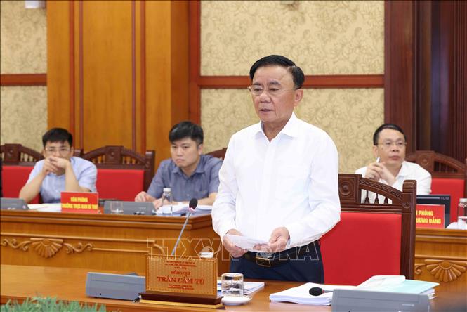 Các tổ công tác của Bộ Chính trị làm việc với Ban Thường vụ 4 tỉnh, thành ủy- Ảnh 2.