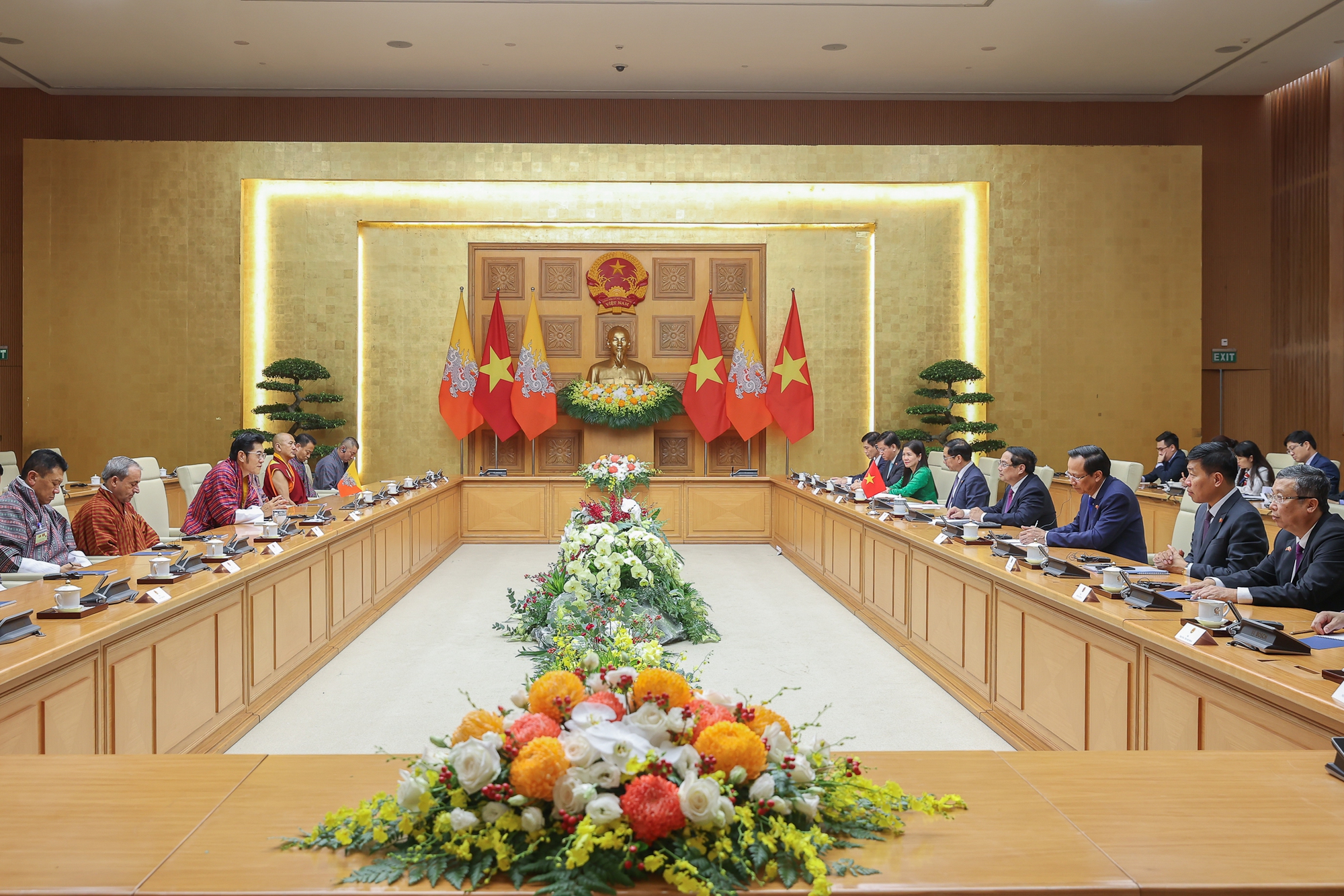 Thủ tướng Phạm Minh Chính hội kiến Quốc vương Bhutan- Ảnh 6. Thủ tướng Phạm Minh Chính hội kiến Quốc vương Bhutan- Ảnh 6.