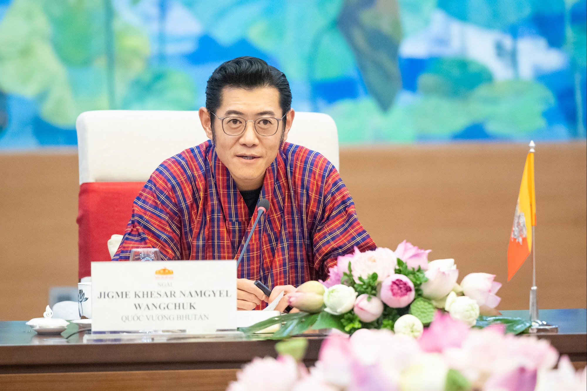Chủ tịch Quốc hội Trần Thanh Mẫn hội kiến Quốc vương Bhutan- Ảnh 3. Chủ tịch Quốc hội Trần Thanh Mẫn hội kiến Quốc vương Bhutan- Ảnh 3.