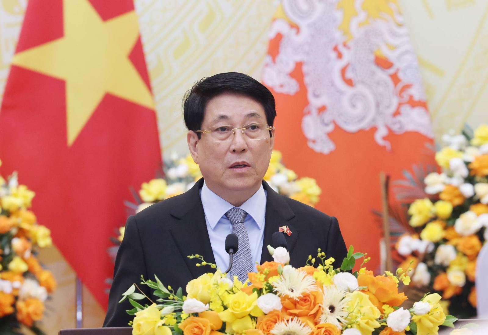 Chủ tịch nước Lương Cường chủ trì chiêu đãi cấp nhà nước Quốc vương Bhutan- Ảnh 2. Chủ tịch nước Lương Cường chủ trì chiêu đãi cấp nhà nước Quốc vương Bhutan- Ảnh 2.