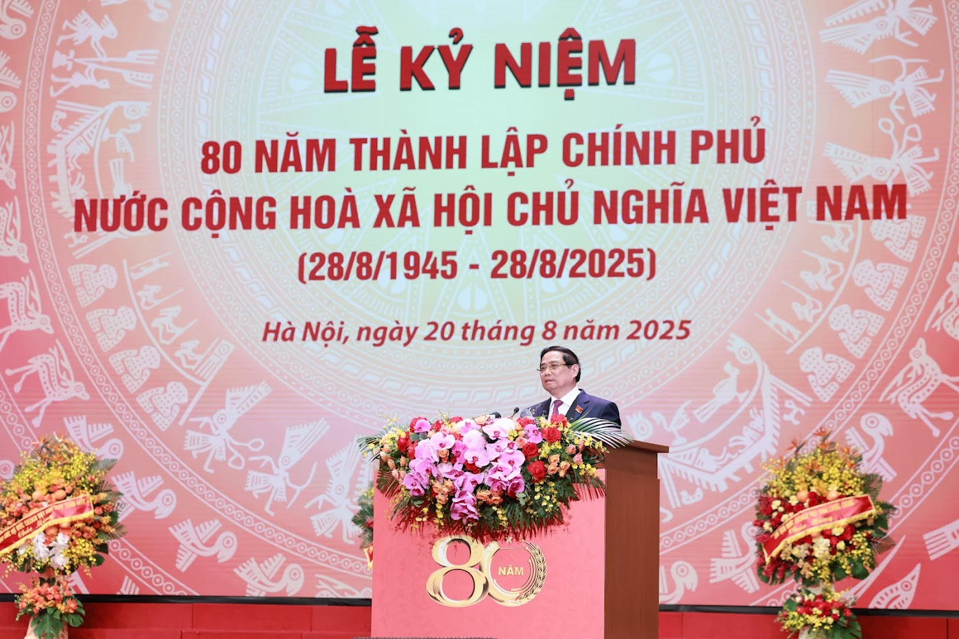 Diễn văn kỷ niệm 80 năm thành lập Chính phủ do Thủ tướng Phạm Minh Chính trình bày- Ảnh 1.