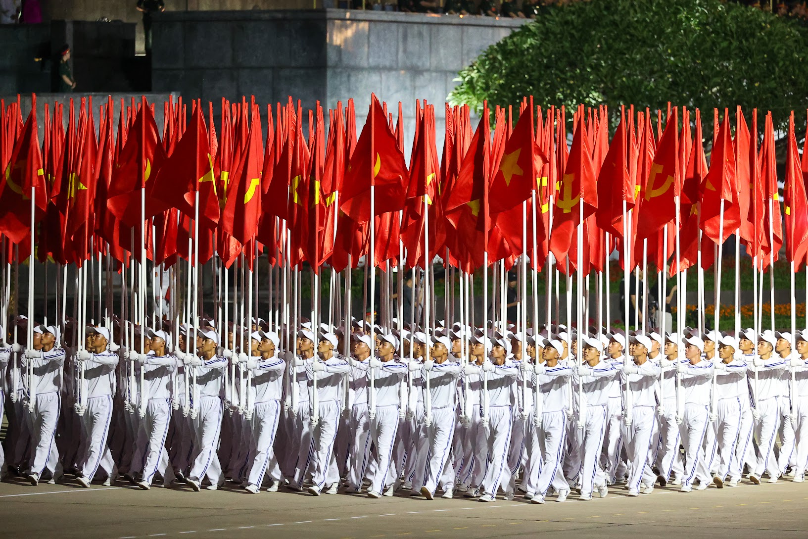 Chùm ảnh: Các lực lượng tổng hợp luyện diễu binh, diễu hành tại Quảng trường Ba Đình- Ảnh 2.