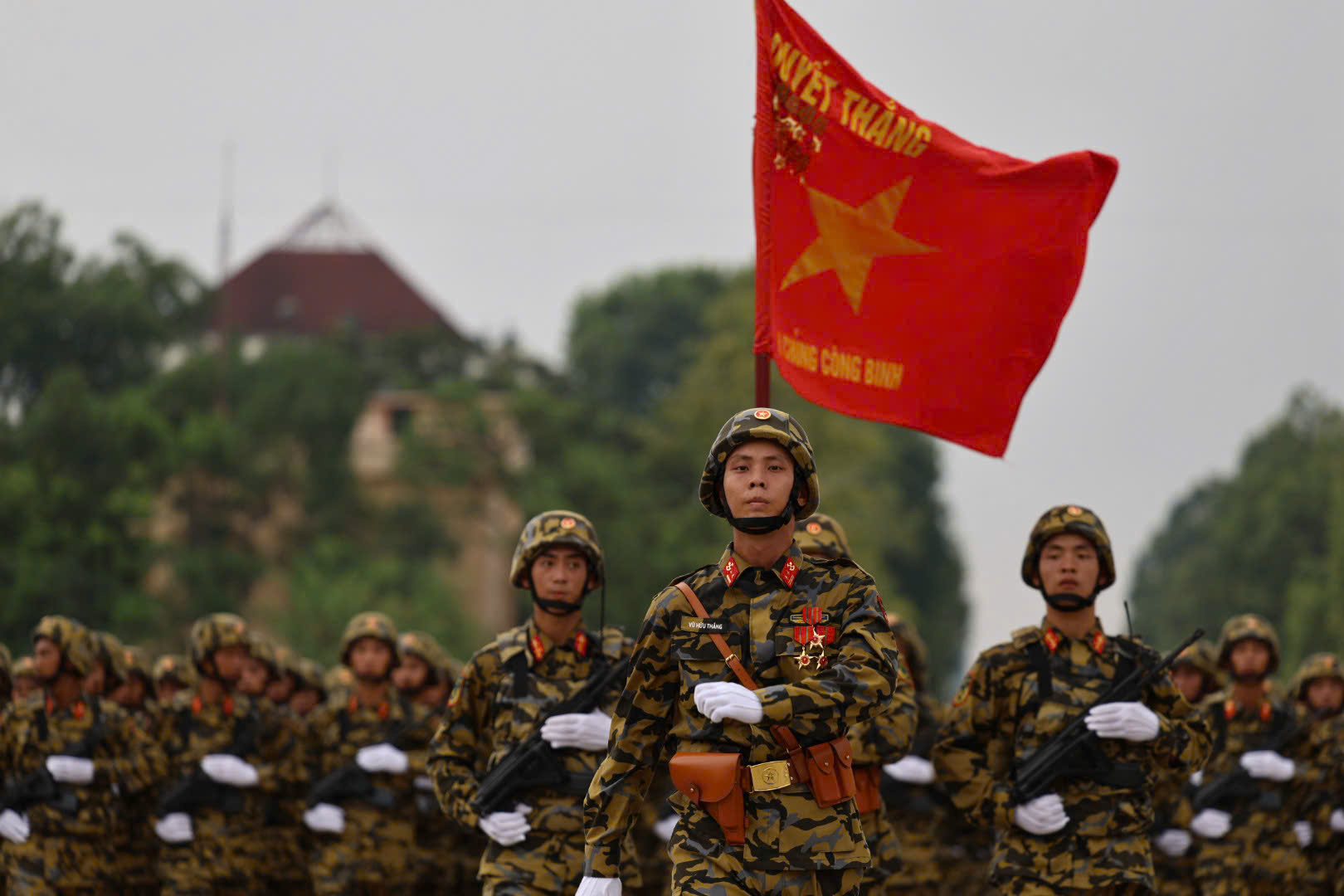 Cập nhật: Không khí náo nức trước giờ tổng hợp luyện diễu binh, diễu hành lần 1 A80- Ảnh 3.