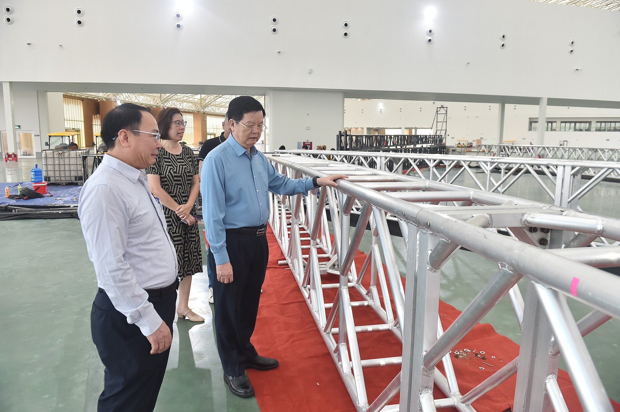 Đẩy nhanh tiến độ triển khai Triển lãm kỷ niệm 80 năm Ngày Quốc khánh- Ảnh 1.