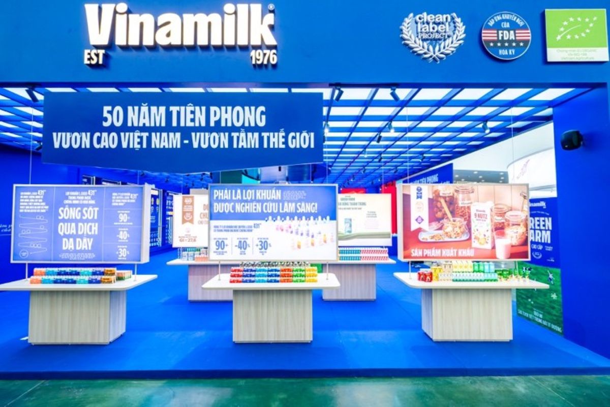 Vinamilk tạo điểm nhấn tại Triển lãm '80 năm Hành trình Độc lập - Tự do - Hạnh phúc'- Ảnh 1. Vinamilk tạo điểm nhấn tại Triển lãm '80 năm Hành trình Độc lập - Tự do - Hạnh phúc'- Ảnh 1.