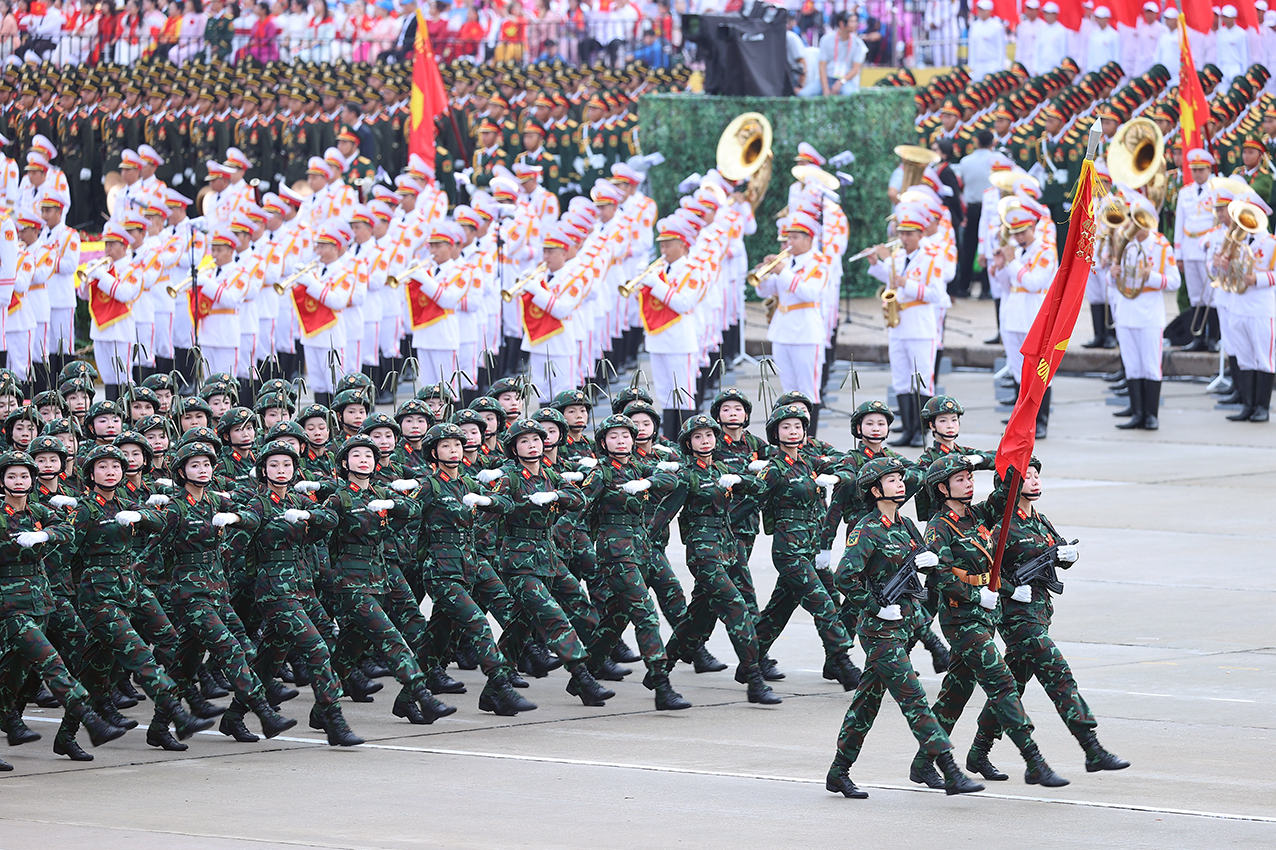 Chùm ảnh: Các khối diễu binh của quân đội nhân dân Việt Nam tại A80- Ảnh 21. Chùm ảnh: Các khối diễu binh của quân đội nhân dân Việt Nam tại A80- Ảnh 21.