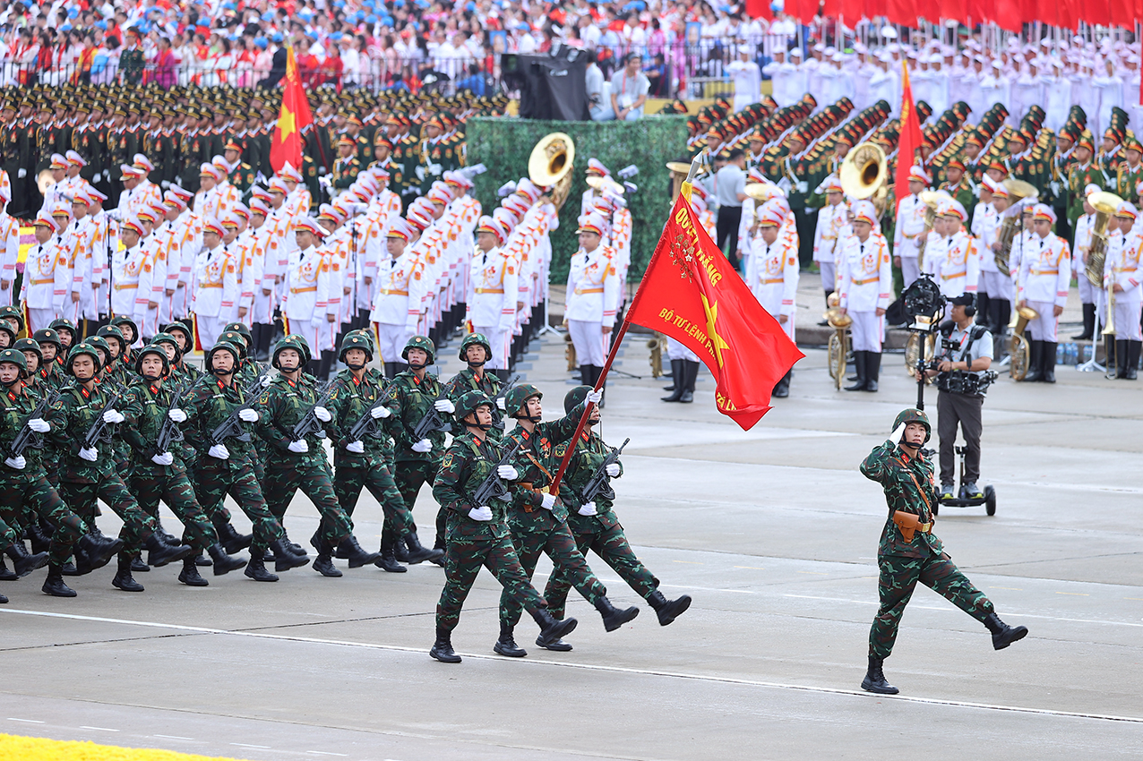 Chùm ảnh: Các khối diễu binh của quân đội nhân dân Việt Nam tại A80- Ảnh 17. Chùm ảnh: Các khối diễu binh của quân đội nhân dân Việt Nam tại A80- Ảnh 17.