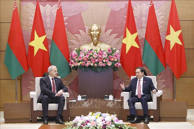 Chủ tịch Quốc hội Trần Thanh Mẫn tiếp Chủ tịch Hạ viện Belarus- Ảnh 2. Chủ tịch Quốc hội Trần Thanh Mẫn tiếp Chủ tịch Hạ viện Belarus- Ảnh 2.