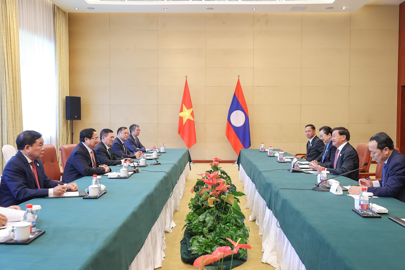 Thủ tướng Phạm Minh Chính hội kiến Tổng Bí thư, Chủ tịch nước Lào- Ảnh 3.