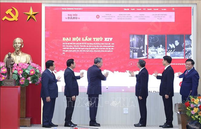 Tổng Bí thư Tô Lâm dự Lễ khai trương Trang thông tin điện tử 'Đảng Cộng sản Việt Nam - Đại hội XIV'- Ảnh 1.
