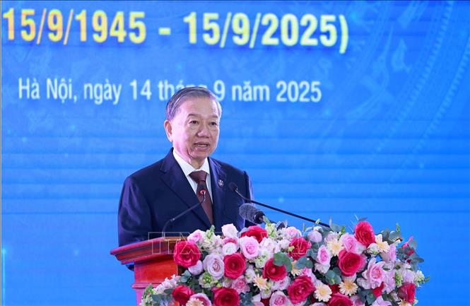 Phát biểu của Tổng Bí thư Tô Lâm tại Lễ đón nhận Huân chương Hồ Chí Minh và Kỷ niệm 80 năm Ngày truyền thống TTXVN- Ảnh 1.