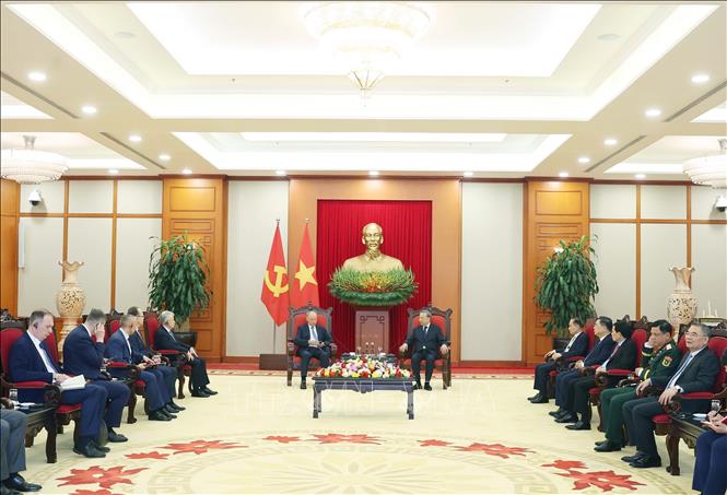 Tổng Bí thư Tô Lâm tiếp Trợ lý Tổng thống, Chủ tịch Hội đồng Biển Liên bang Nga- Ảnh 3.