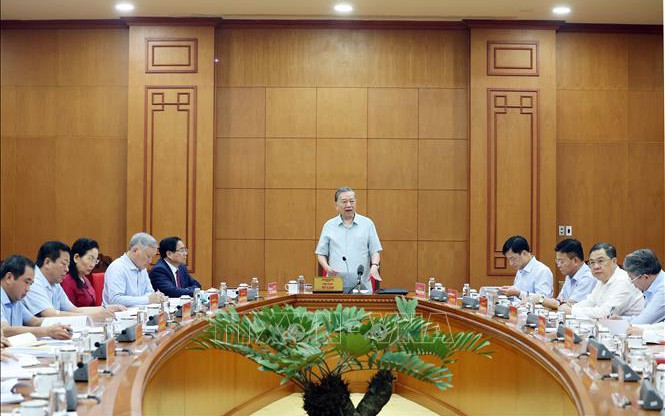Tổng Bí thư Tô Lâm: Tháo gỡ vướng mắc phát sinh, đảm bảo tính thống nhất, đồng bộ của hệ thống pháp luật
