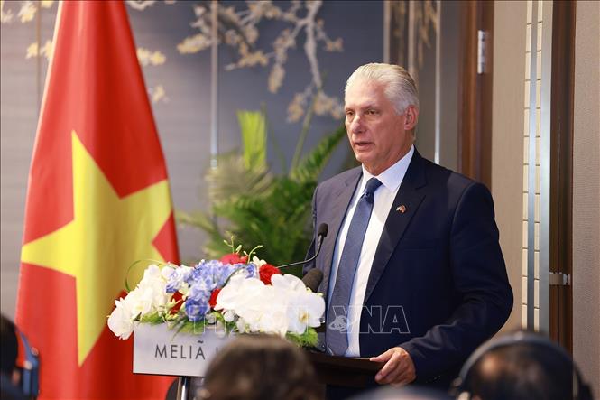 Bí thư thứ Nhất, Chủ tịch nước Cuba kết thúc tốt đẹp chuyến thăm cấp Nhà nước tới Việt Nam- Ảnh 1. Bí thư thứ Nhất, Chủ tịch nước Cuba kết thúc tốt đẹp chuyến thăm cấp Nhà nước tới Việt Nam- Ảnh 1.