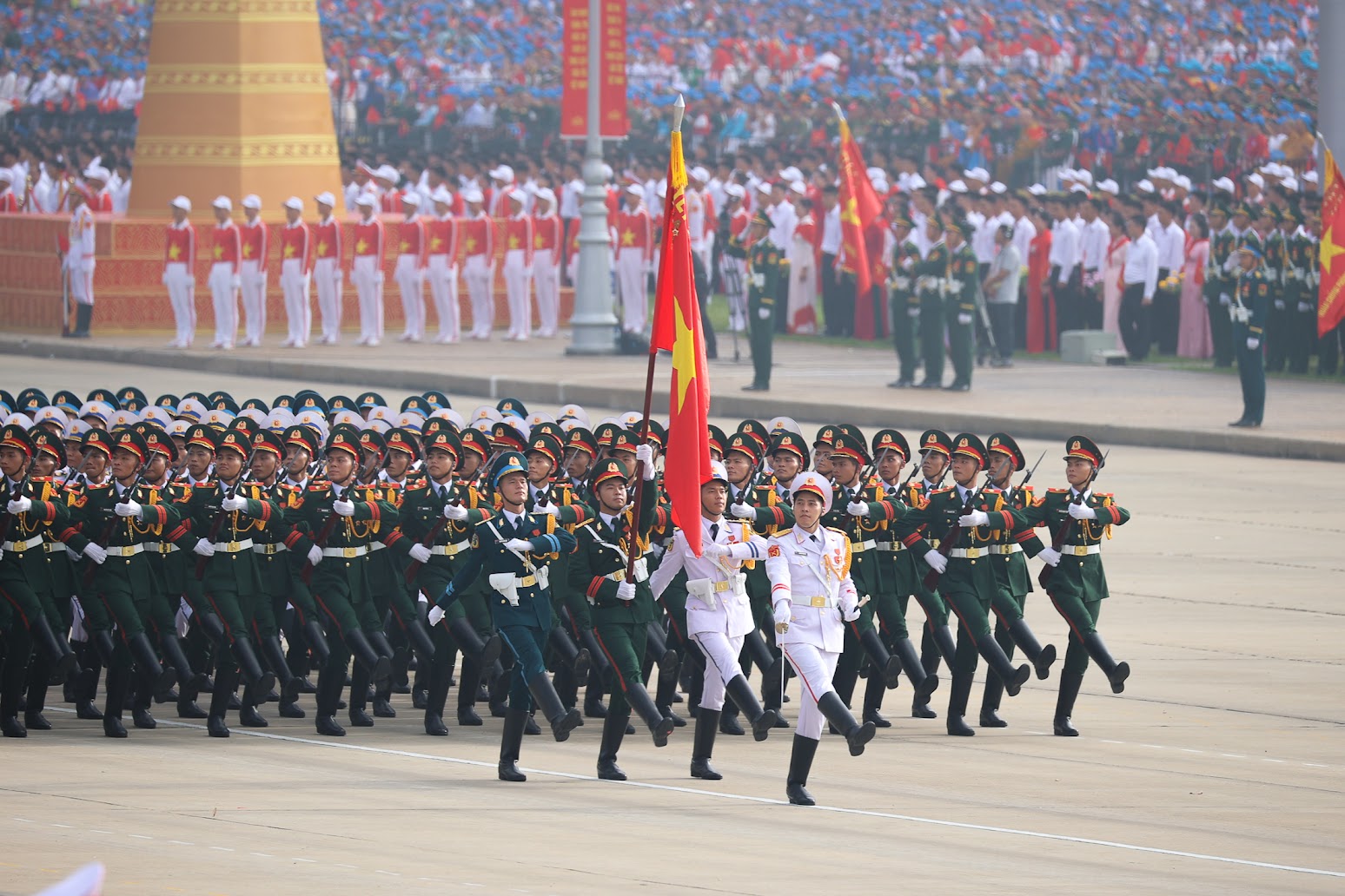 Chùm ảnh: Các khối diễu binh của Quân đội nhân dân Việt Nam tại A80- Ảnh 2.