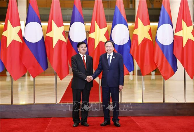 Chủ tịch Quốc hội Trần Thanh Mẫn hội kiến Tổng Bí thư, Chủ tịch nước Lào Thongloun Sisoulith- Ảnh 1. Chủ tịch Quốc hội Trần Thanh Mẫn hội kiến Tổng Bí thư, Chủ tịch nước Lào Thongloun Sisoulith- Ảnh 1.