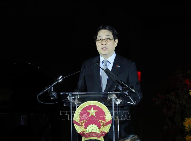 Chủ tịch nước Lương Cường chủ trì chiêu đãi kỷ niệm 80 năm Quốc khánh Việt Nam tại Hoa Kỳ- Ảnh 1.