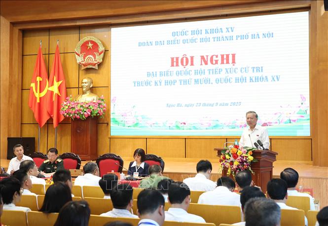 Tổng Bí thư Tô Lâm tiếp xúc cử tri 11 phường Hà Nội- Ảnh 2.