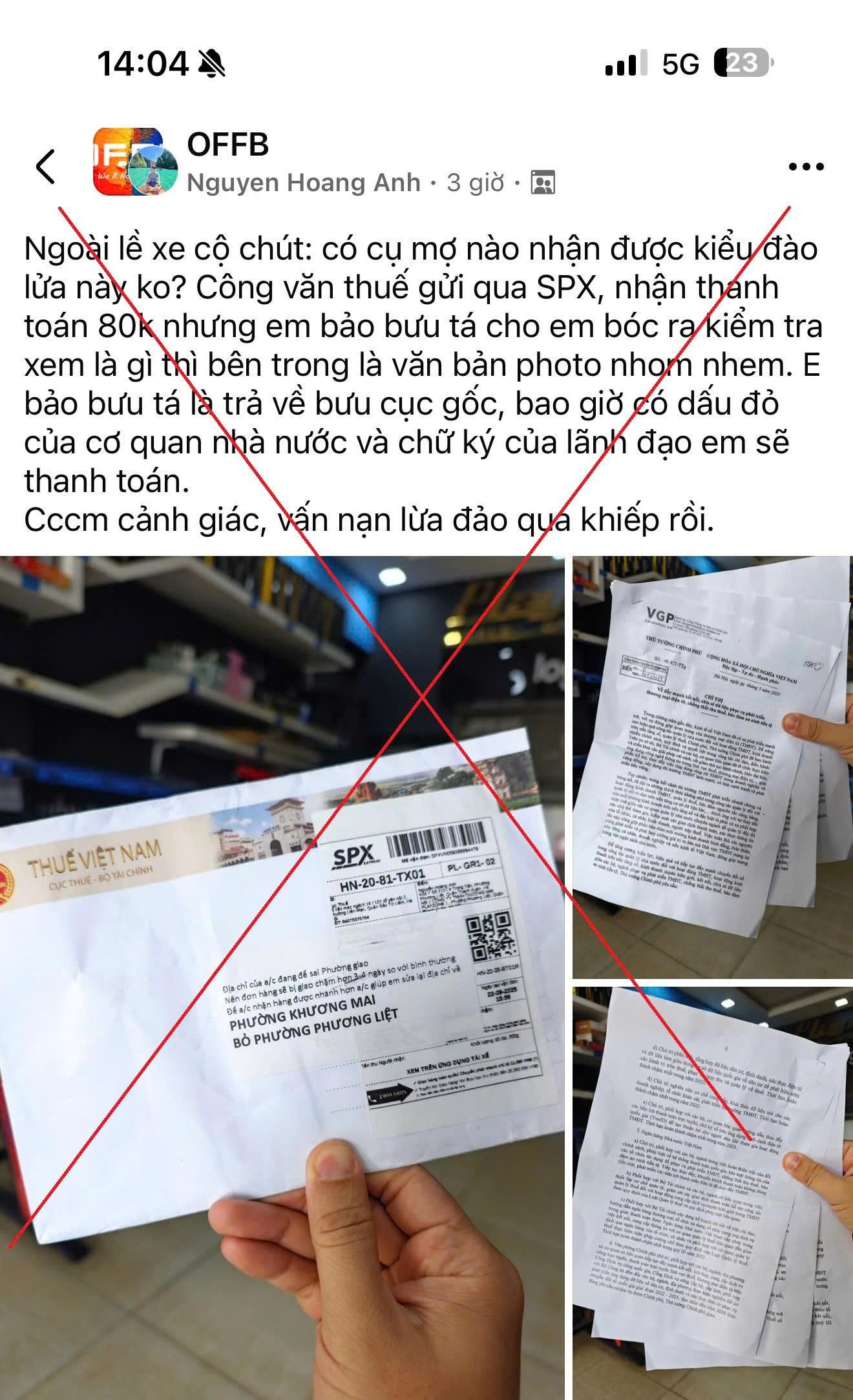 Cảnh báo lừa đảo trên mạng, mạo danh công văn cơ quan thuế- Ảnh 1.