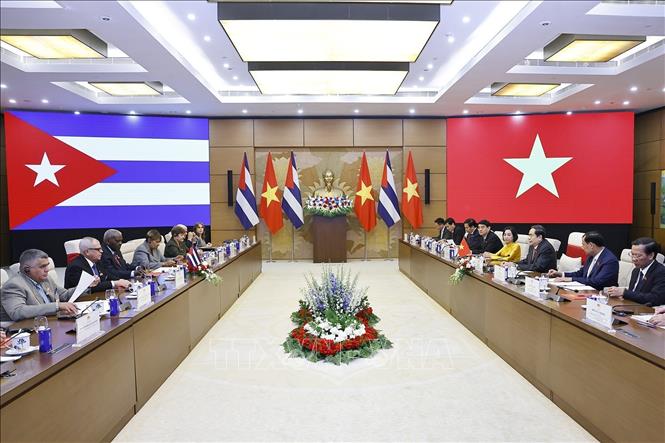 Chủ tịch Quốc hội Trần Thanh Mẫn hội đàm với Chủ tịch Quốc hội Cuba- Ảnh 3.