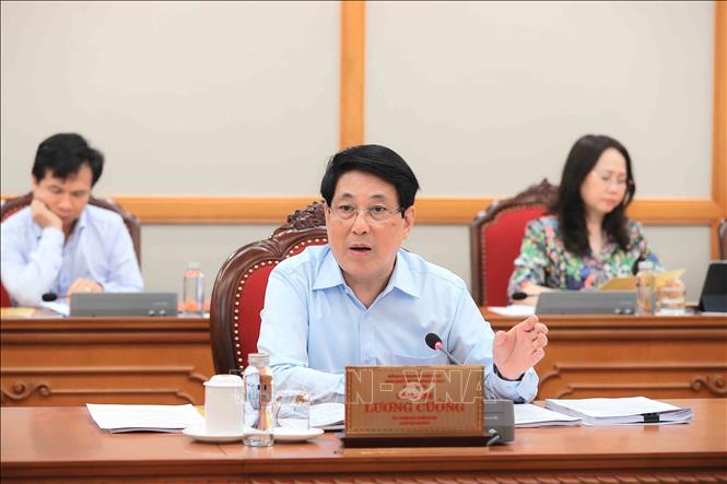 Bộ Chính trị làm việc với 6 Ban Thường vụ Tỉnh ủy- Ảnh 1. Bộ Chính trị làm việc với 6 Ban Thường vụ Tỉnh ủy- Ảnh 1.