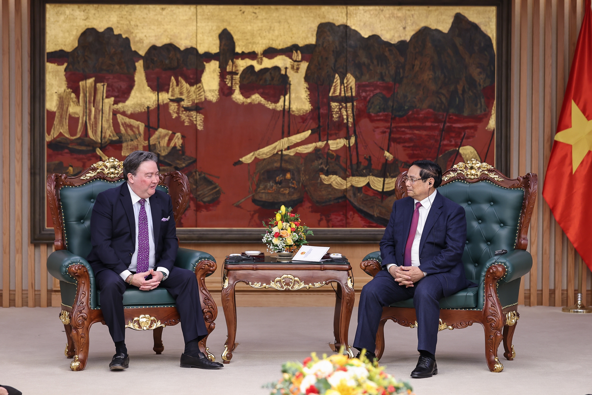 Thủ tướng Phạm Minh Chính tiếp Đại sứ Hoa Kỳ Marc Knapper- Ảnh 2.