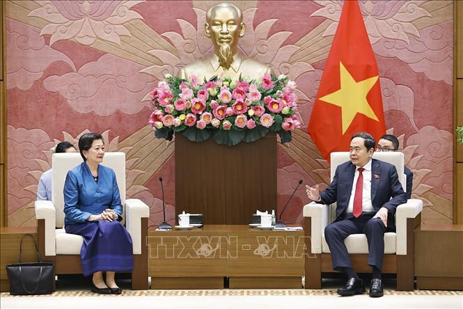 Chủ tịch Quốc hội Trần Thanh Mẫn tiếp các Đại sứ Campuchia, Hoa Kỳ và Philippines chào từ biệt- Ảnh 1.