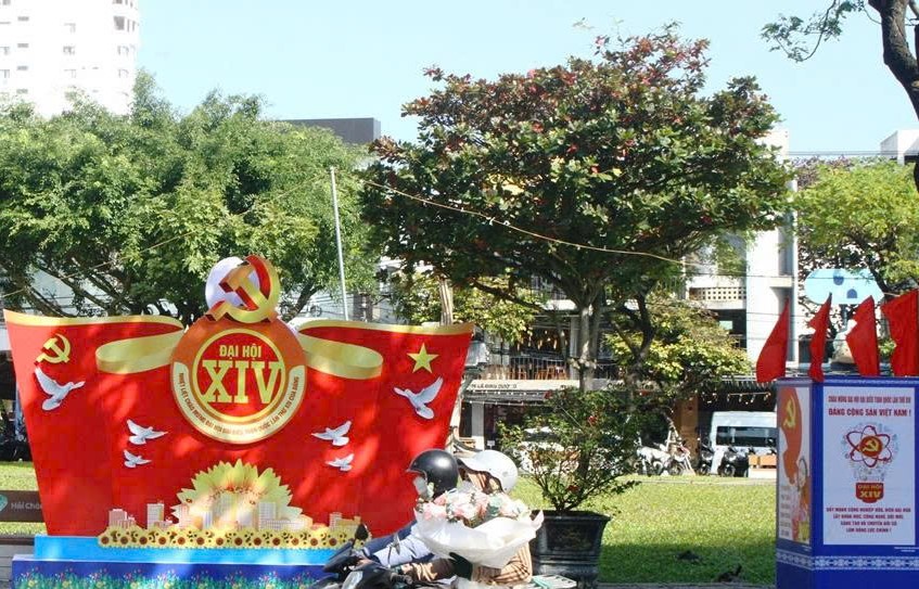 Rực rỡ cờ, hoa chào mừng Đại hội XIV của Đảng- Ảnh 23.