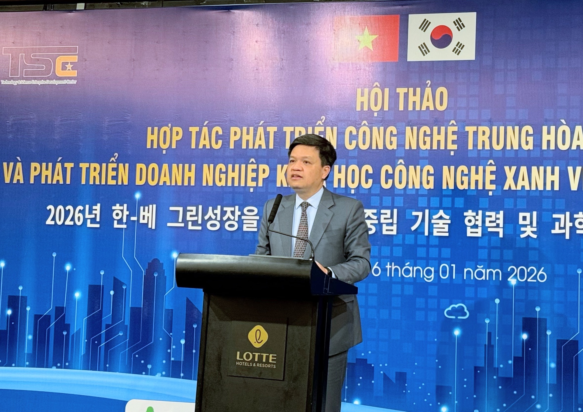 Việt Nam – Hàn Quốc hợp tác phát triển công nghệ trung hòa carbon, doanh nghiệp xanh- Ảnh 1.