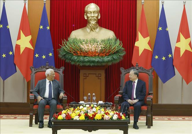 Tổng Bí thư Tô Lâm tiếp Chủ tịch Hội đồng châu Âu- Ảnh 2.