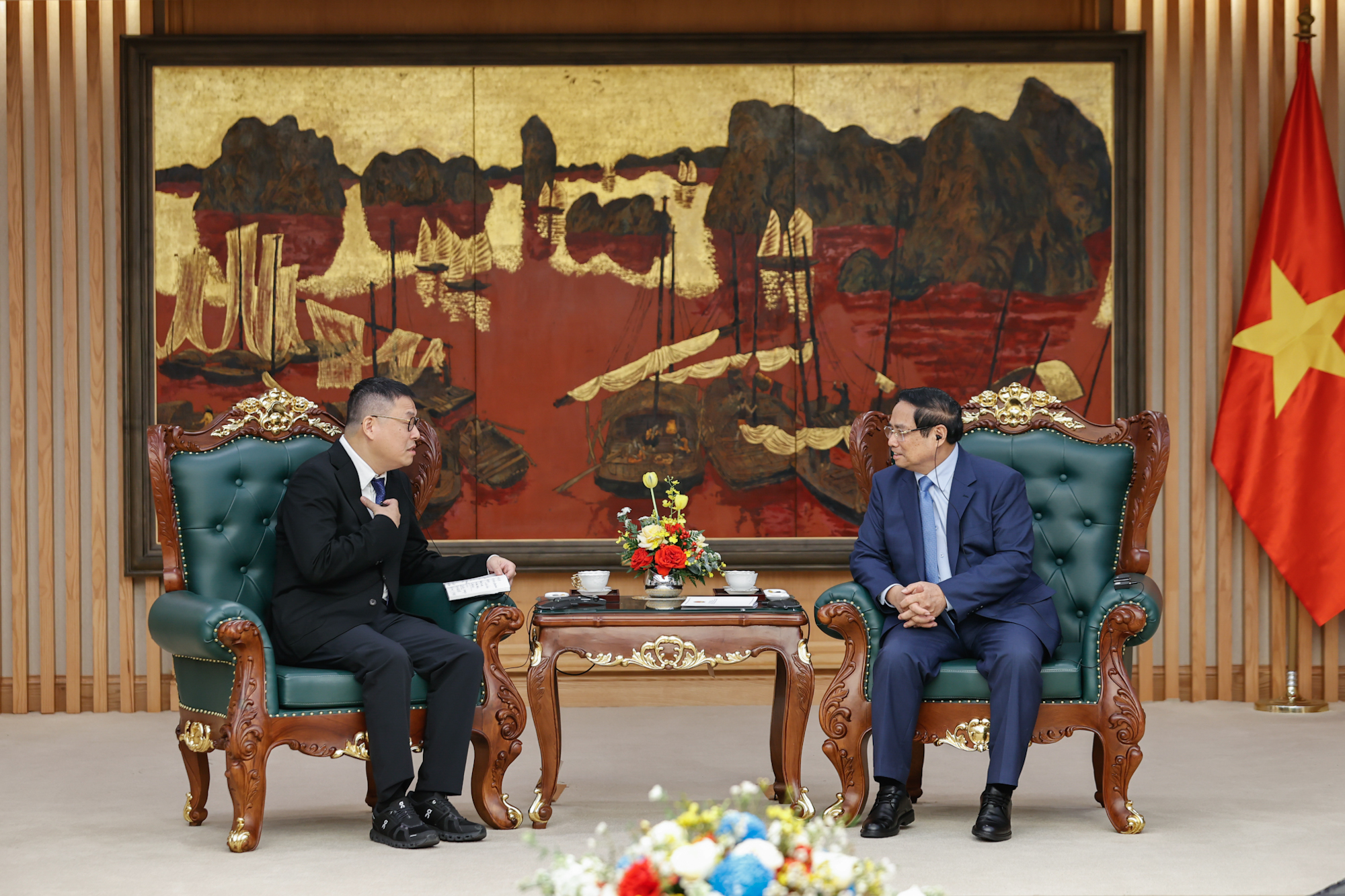 Thủ tướng Phạm Minh Chính tiếp Chủ tịch Tập đoàn Texhong (Trung Quốc)- Ảnh 2.