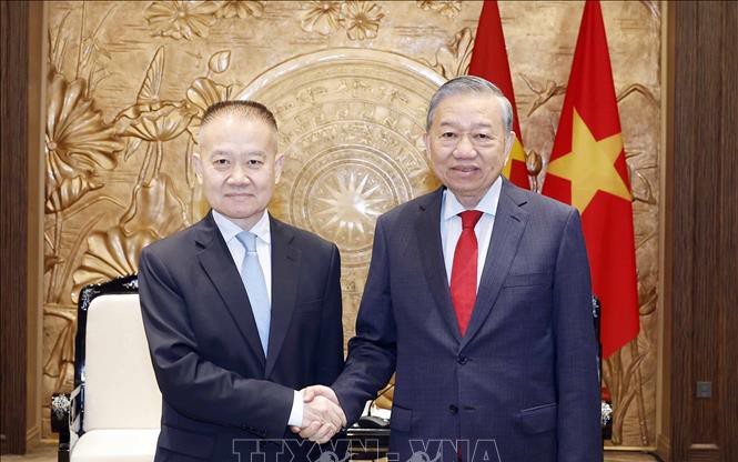 Tổng Bí thư Tô Lâm tiếp Đặc phái viên của Tổng Bí thư, Chủ tịch nước Trung Quốc Tập Cận Bình