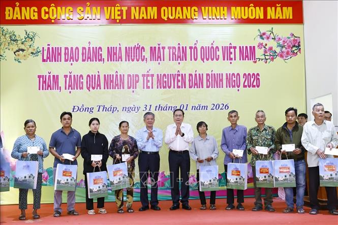 Chủ tịch Quốc hội Trần Thanh Mẫn làm việc với Ủy ban Bầu cử tỉnh Đồng Tháp- Ảnh 4.
