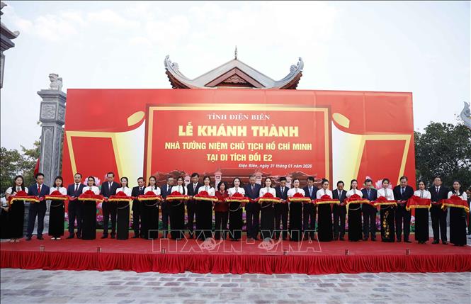 Tổng Bí thư Tô Lâm dự Lễ Khánh thành Nhà tưởng niệm Chủ tịch Hồ Chí Minh tại Di tích Đồi E2- Ảnh 1.