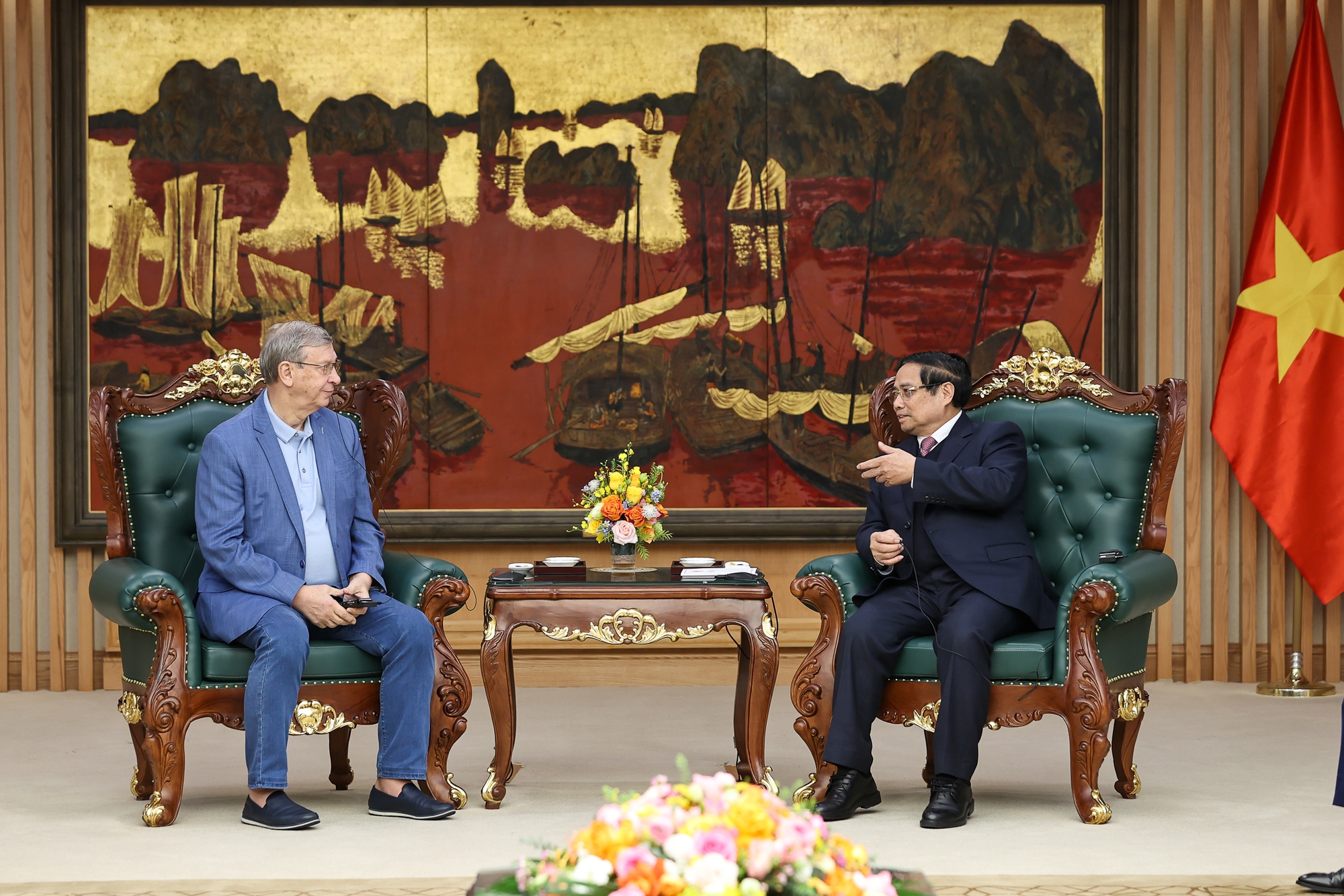 Thủ tướng Phạm Minh Chính tiếp Chủ tịch tập đoàn kinh tế tư nhân lớn nhất của Nga- Ảnh 2. Thủ tướng Phạm Minh Chính tiếp Chủ tịch tập đoàn kinh tế tư nhân lớn nhất của Nga- Ảnh 2.