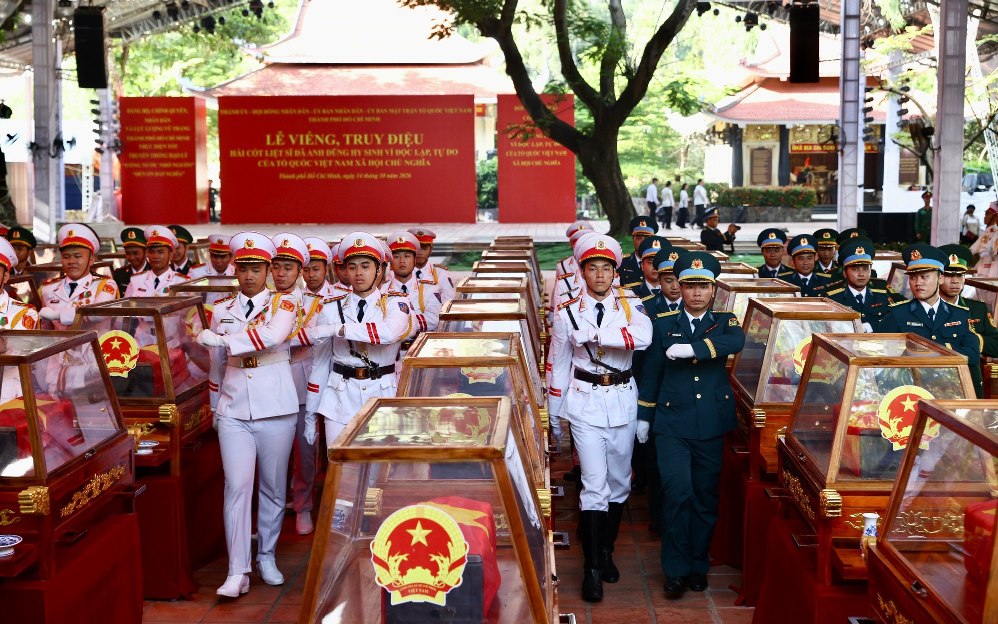 Truyền hình trực tiếp Lễ truy điệu, an táng hài cốt liệt sĩ