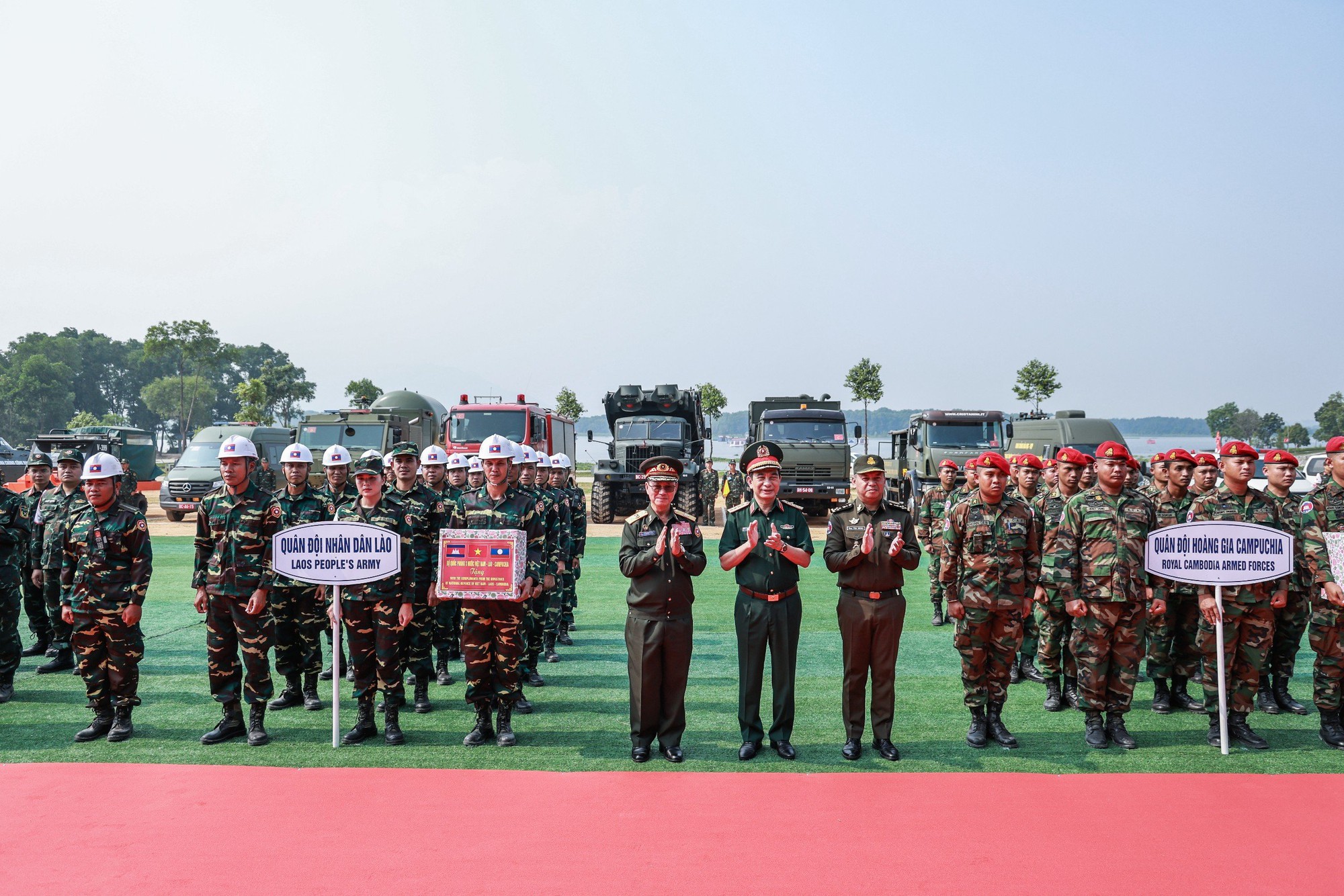 Diễn tập chung về phòng thủ dân sự giữa Quân đội ba nước Việt Nam-Lào-Campuchia năm 2026- Ảnh 7.