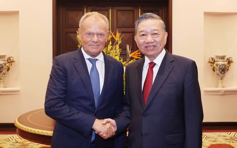 Tổng Bí thư, Chủ tịch nước Tô Lâm tiếp Thủ tướng Ba Lan Donald Tusk
