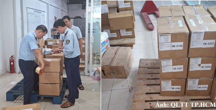 TPHCM liên tiếp phát hiện hàng hóa nghi xâm phạm sở hữu trí tuệ - Ảnh 1.