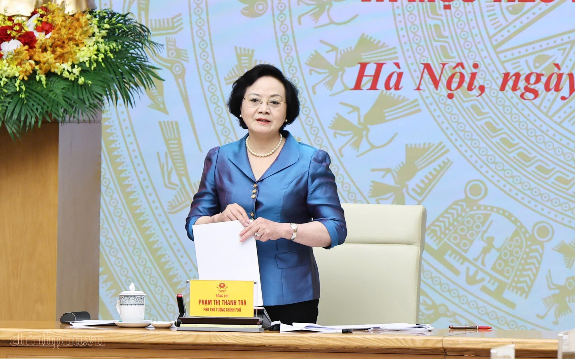 Phó Thủ tướng Phạm Thị Thanh Trà: Kiên định mục tiêu tăng trưởng hai con số, khẩn trương hoàn thiện vị trí việc làm