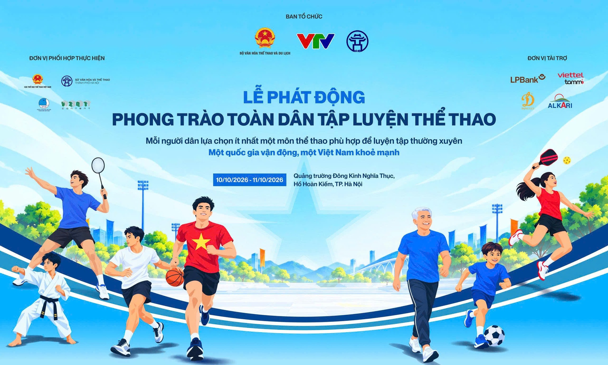 Phát động phong trào toàn dân tập luyện thể dục thể thao - Ảnh 1.