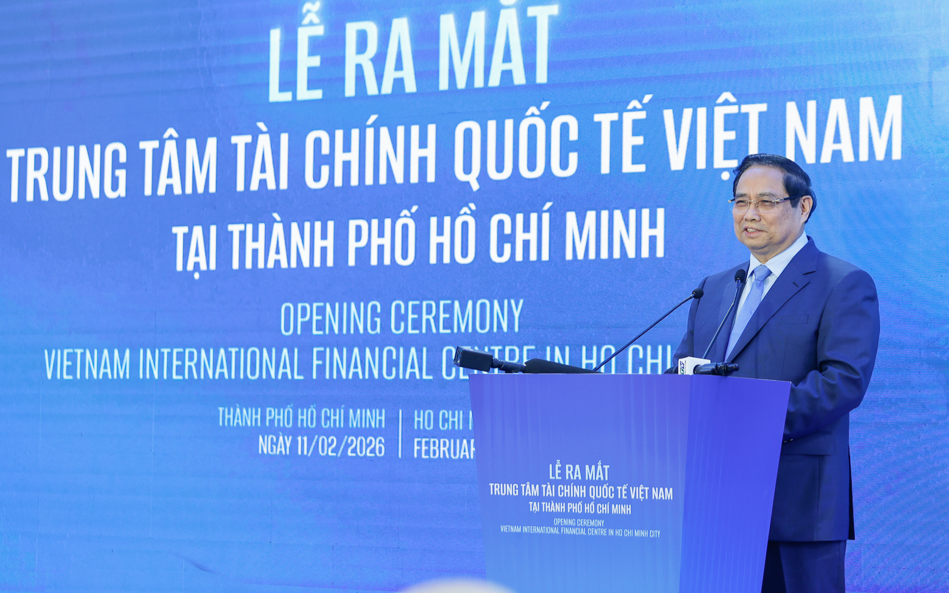 Phát biểu của Thủ tướng Phạm Minh Chính tuyên bố ra mắt Trung tâm Tài chính quốc tế Việt Nam tại TPHCM