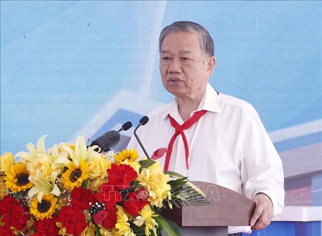 Tổng Bí thư Tô Lâm dự khởi công trường phổ thông nội trú tại xã Ea Rốk (Đắk Lắk)- Ảnh 3.