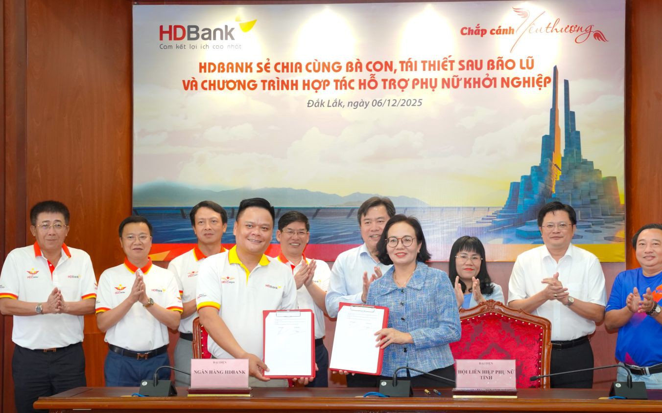 HDBank đẩy mạnh gói vay ưu đãi 12.000 tỷ đồng để đồng hành với người dân phục hồi sau lũ, an tâm đón Tết