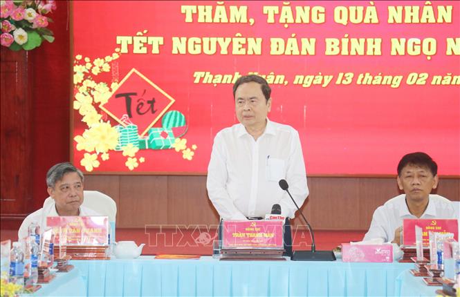 Chủ tịch Quốc hội Trần Thanh Mẫn chúc Tết tại TP. Cần Thơ- Ảnh 2. Chủ tịch Quốc hội Trần Thanh Mẫn chúc Tết tại TP. Cần Thơ- Ảnh 2.