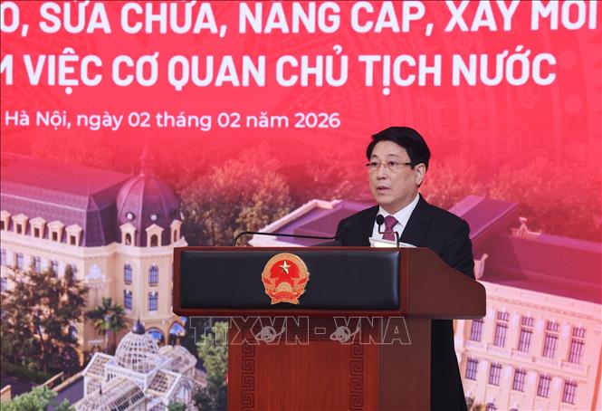 Tổng Bí thư Tô Lâm, Chủ tịch nước Lương Cường dự khánh thành công trình Trụ sở làm việc Cơ quan Chủ tịch nước- Ảnh 3.